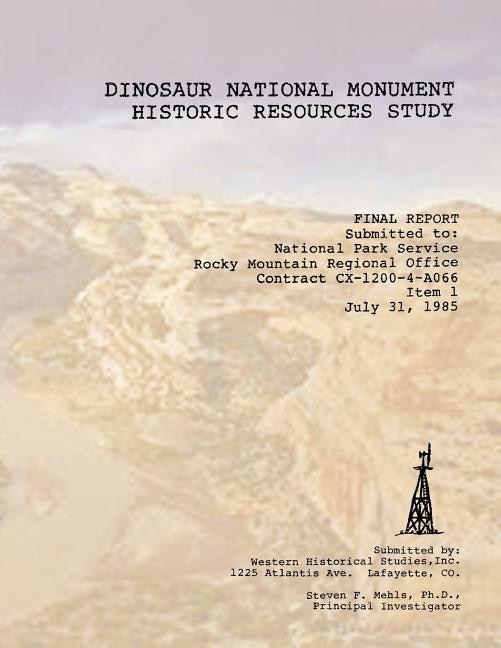 Front cover_Dinosaur National Monument Historic Resources Study