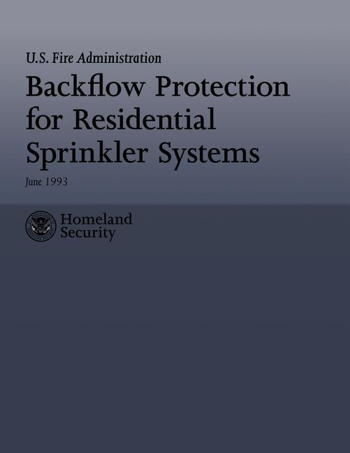 Front cover_Backflow Protection for Residential Sprinkler Systems