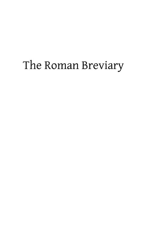 Front cover_The Roman Breviary
