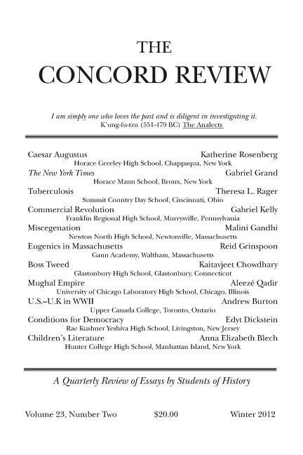 Front cover_The Concord Review