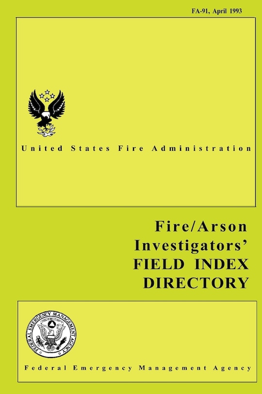 Couverture_Fire and Arson Investigators' Field Index Directory