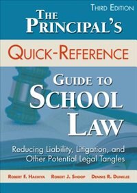 Front cover_The Principal's Quick-reference Guide To School Law