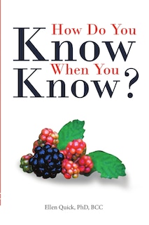 Couverture_How Do You Know When You Know?
