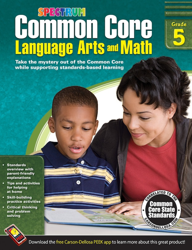 Front cover_Common Core Language Arts and Math, Grade 5