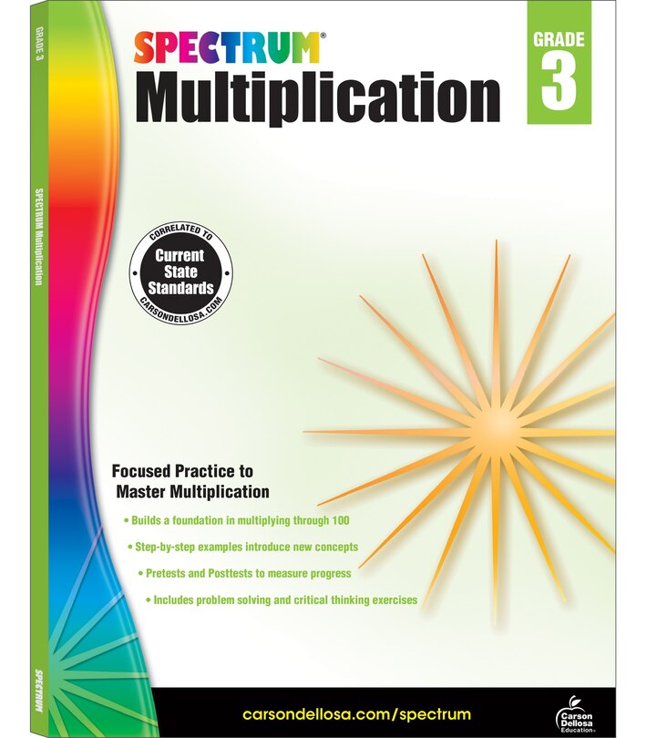 Front cover_Multiplication Workbook, Grade 3