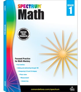 Front cover_Spectrum Math Workbook, Grade 1