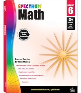 Couverture_Spectrum Math Workbook, Grade 6