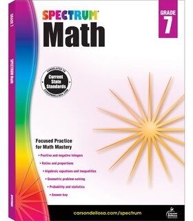 Couverture_Spectrum Math Workbook, Grade 7