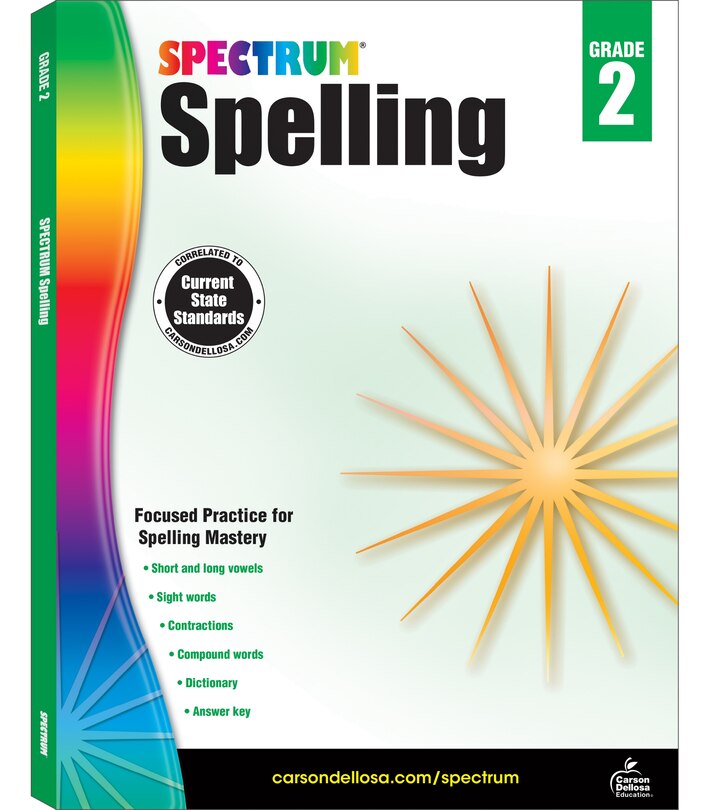 Couverture_Spectrum Spelling, Grade 2