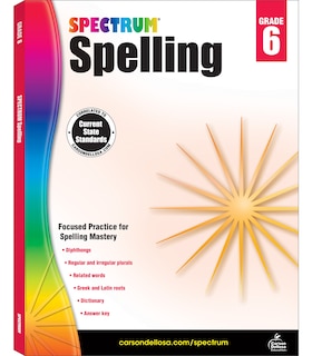 Front cover_Spectrum Spelling, Grade 6