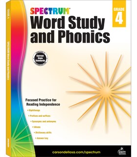 Front cover_Spectrum Word Study and Phonics, Grade 4
