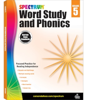 Front cover_Spectrum Word Study and Phonics, Grade 5