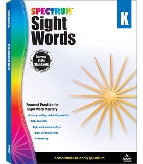 Front cover_Spectrum Sight Words, Grade K