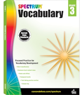 Front cover_Spectrum Vocabulary, Grade 3