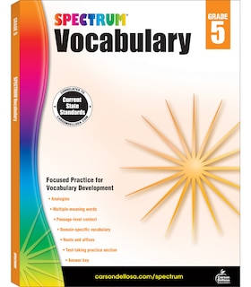 Front cover_Spectrum Vocabulary, Grade 5