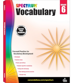 Front cover_Spectrum Vocabulary, Grade 6