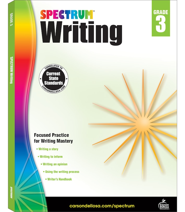 Front cover_Spectrum Writing, Grade 3