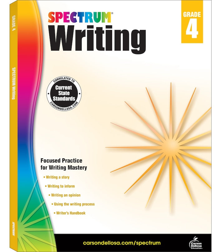 Couverture_Spectrum Writing, Grade 4