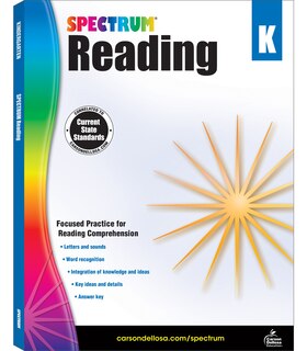Front cover_Spectrum Reading Workbook, Grade K