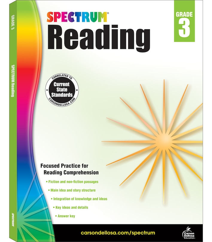 Front cover_Spectrum Reading Workbook, Grade 3