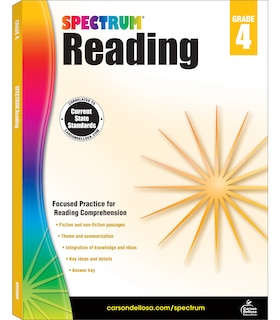 Couverture_Spectrum Reading Workbook, Grade 4