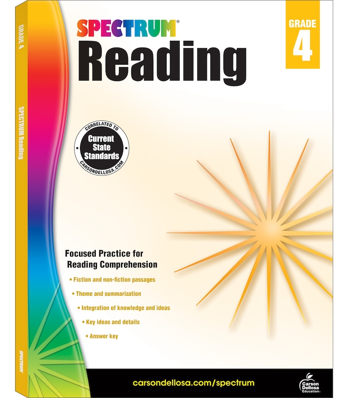 Couverture_Spectrum Reading Workbook, Grade 4