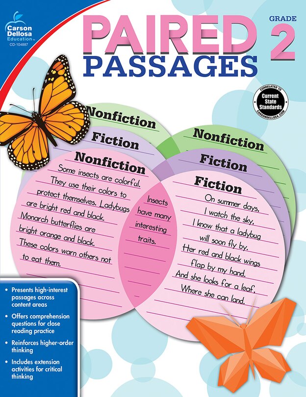 Front cover_Paired Passages, Grade 2
