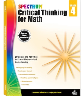 Couverture_Spectrum Critical Thinking for Math, Grade 4