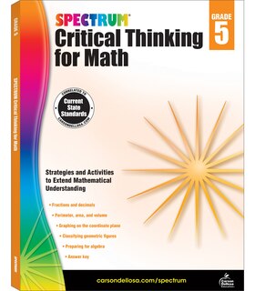 Front cover_Spectrum Critical Thinking for Math, Grade 5