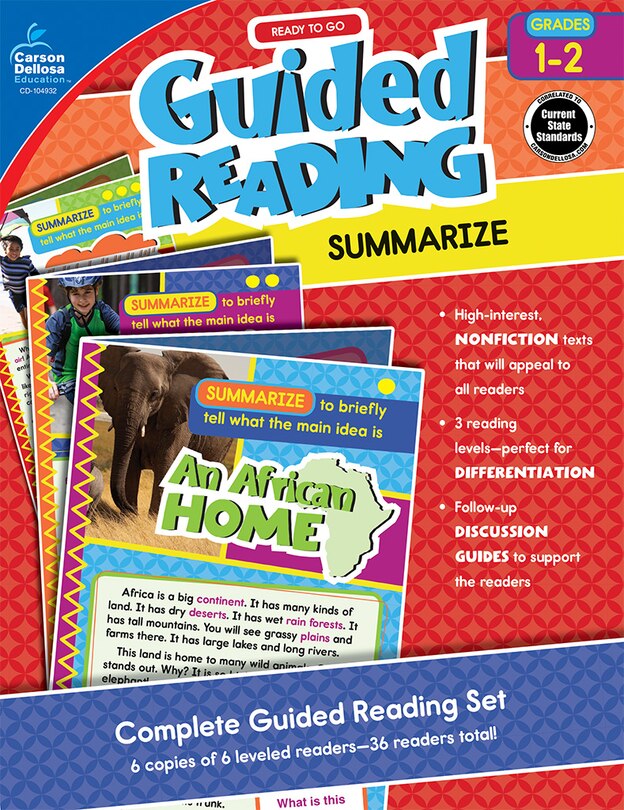 Front cover_Ready to Go Guided Reading: Summarize, Grades 1 - 2