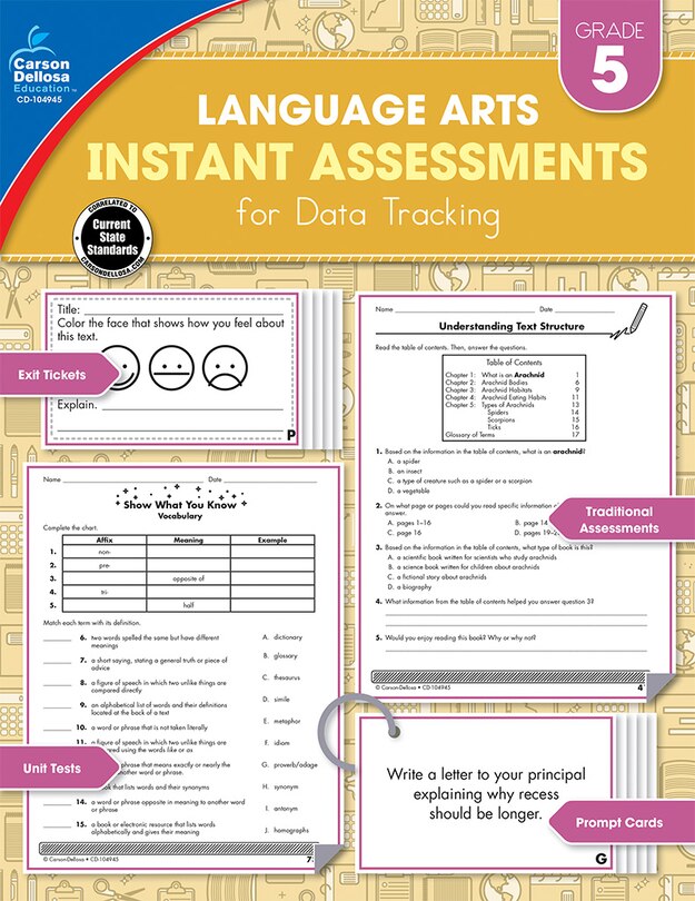 Front cover_Instant Assessments for Data Tracking, Grade 5