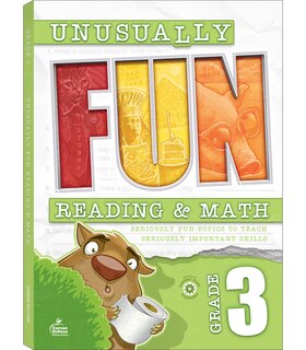 Front cover_Unusually Fun Reading & Math Workbook, Grade 3
