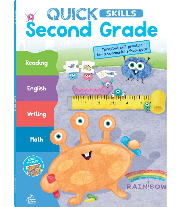 Front cover_Quick Skills Second Grade Workbook