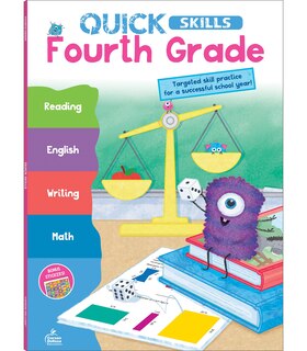 Front cover_Quick Skills Fourth Grade Workbook