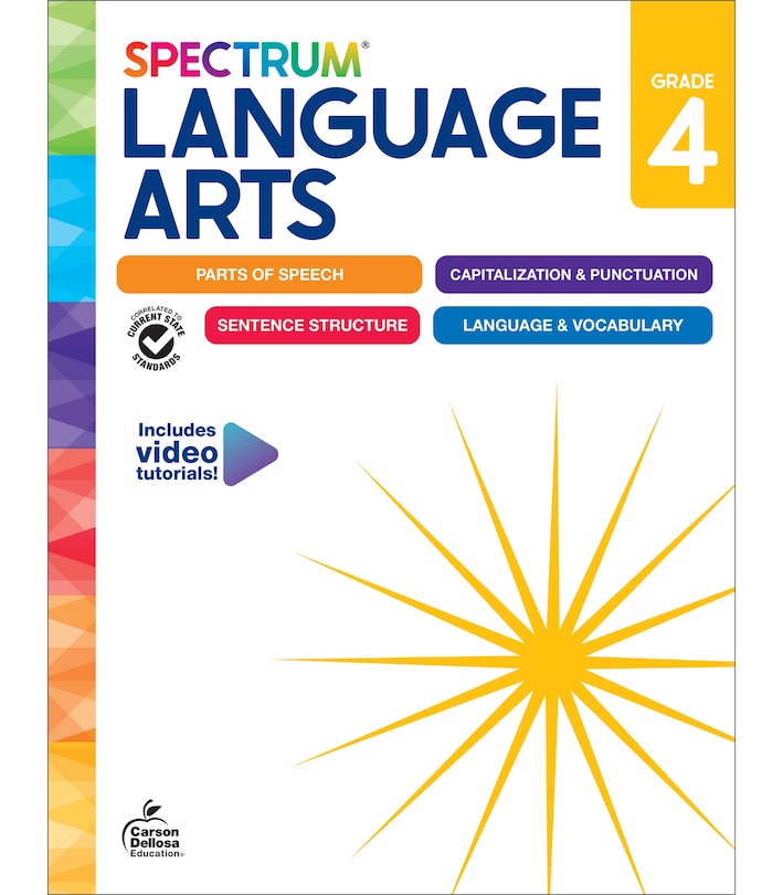 Couverture_Spectrum Language Arts Workbook, Grade 4