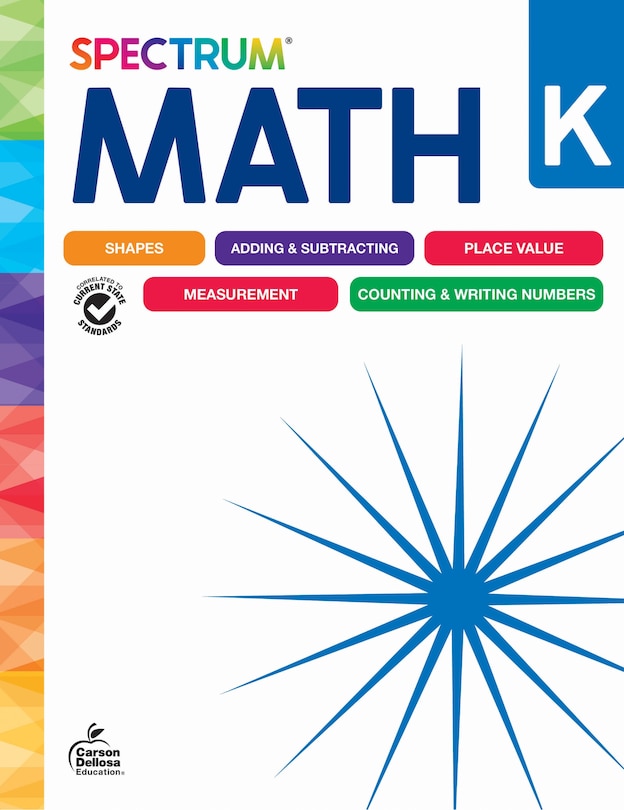Front cover_Spectrum Math Workbook, Grade K