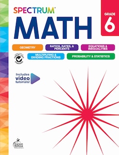 Front cover_Spectrum Math Workbook, Grade 6