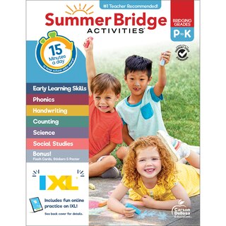Front cover_Summer Bridge Activities, Grades Pk - K
