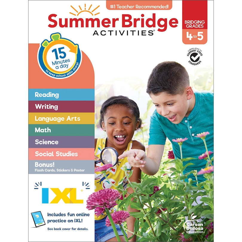 Front cover_Summer Bridge Activities, Grades 4 - 5