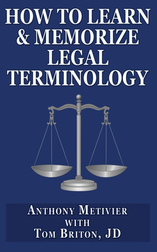 Front cover_How to Learn & Memorize Legal Terminology