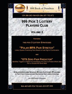 Couverture_999 Pick 3 Lottery Players Club Volume 2