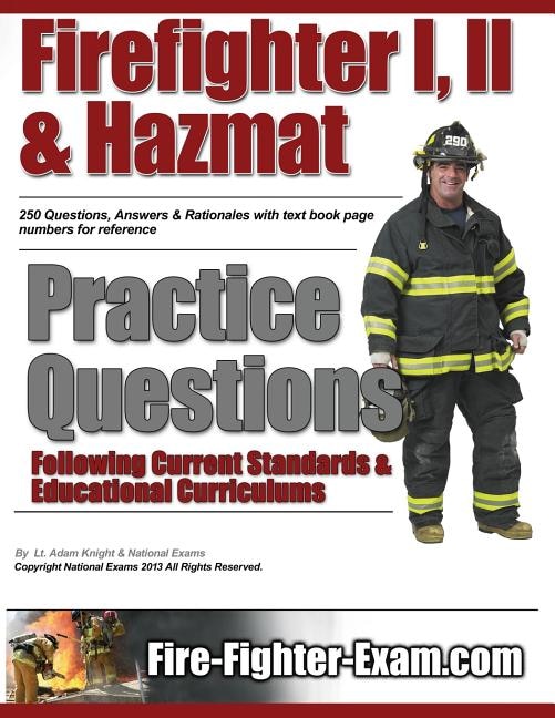 Front cover_Firefighter I, II and Hazmat Practice Questions