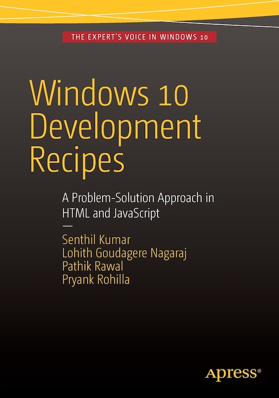 Front cover_Windows 10 Development Recipes