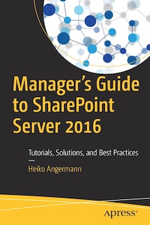 Front cover_Manager's Guide To Sharepoint Server 2016
