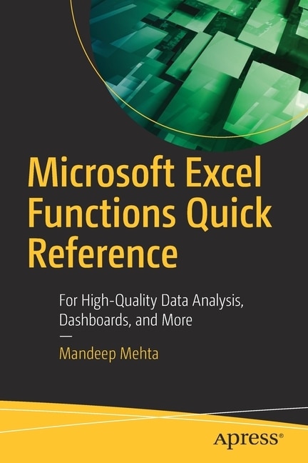 Front cover_Microsoft Excel Functions Quick Reference