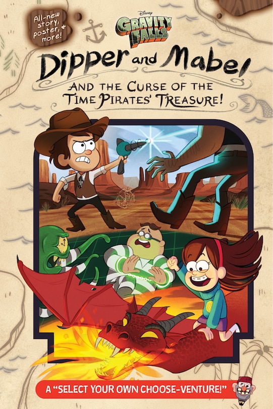Couverture_Gravity Falls:: Dipper and Mabel and the Curse of the Time Pirates' Treasure!