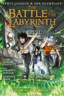 Front cover_Percy Jackson and the Olympians: Battle of the Labyrinth: The Graphic Novel, The-Percy Jackson and the Olympians