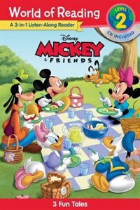 Couverture_World Of Reading Mickey And Friends 3-in-1 Listen-along Reader (world Of Reading Level 2)