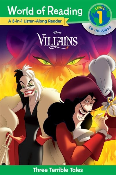 Couverture_World Of Reading Villains 3-in-1 Listen-along Reader (world Of Reading Level 1)