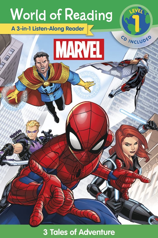 Front cover_World of Reading: Marvel 3-in-1 Listen-Along Reader-World of Reading Level 1